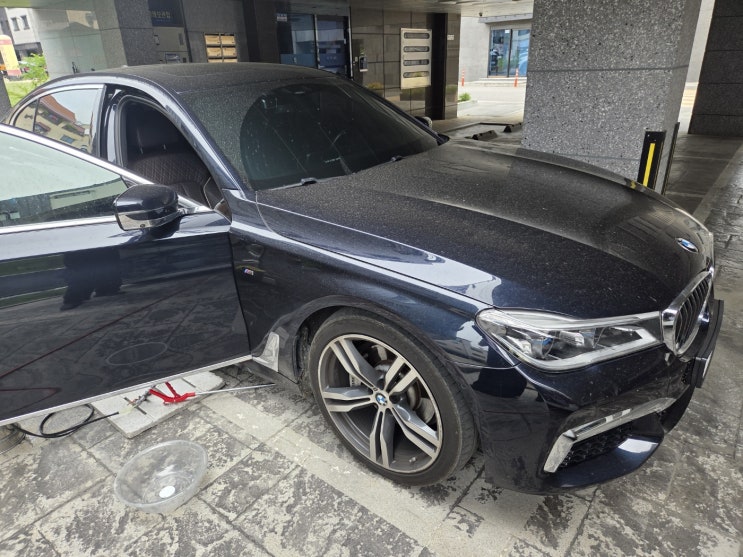  평택 BMW7 에바크리닝 - 에어컨 쉰내 제거 출장 실내세차 사례