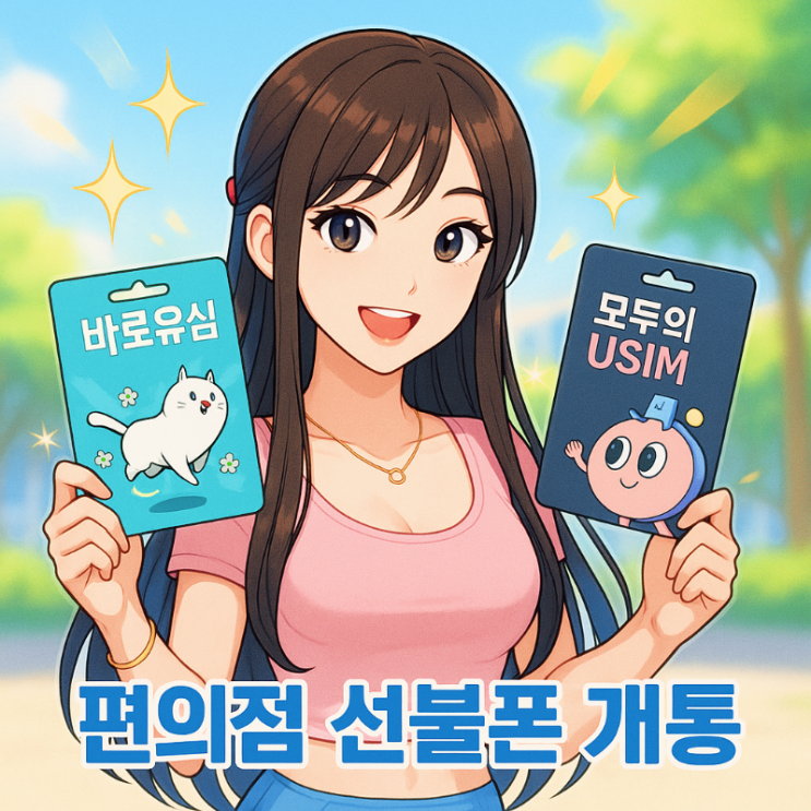  편의점 선불폰 개통 쉽게 하는 순서