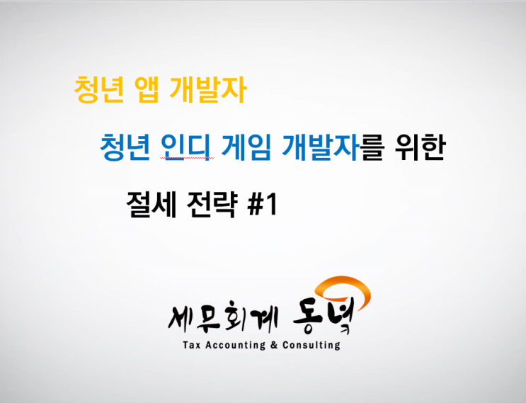 청년 앱 개발자 및 인디 게임 개발자를 위한 절세 전략 1편 (스팀/앱스토어/플레이스토어/스토브)