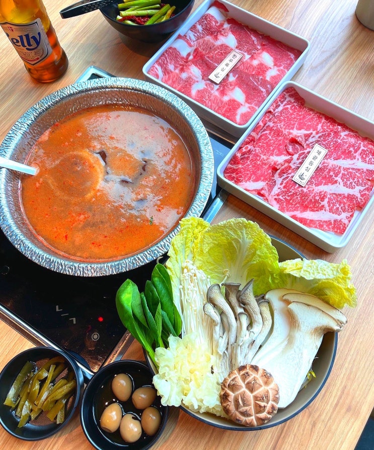  해운대 샤브샤브 점심특선 샤브드해운대 애견동반가능(룸이용)