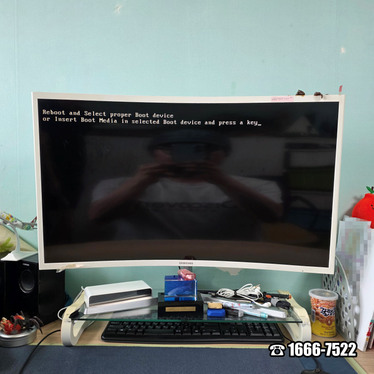  광명 하안동 컴퓨터수리 조립PC Reboot and Select proper Boot device 오류 당일 출장 해결