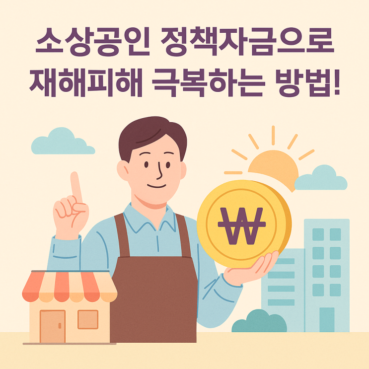  소상공인 정책자금으로 재해피해 극복하는 방법!