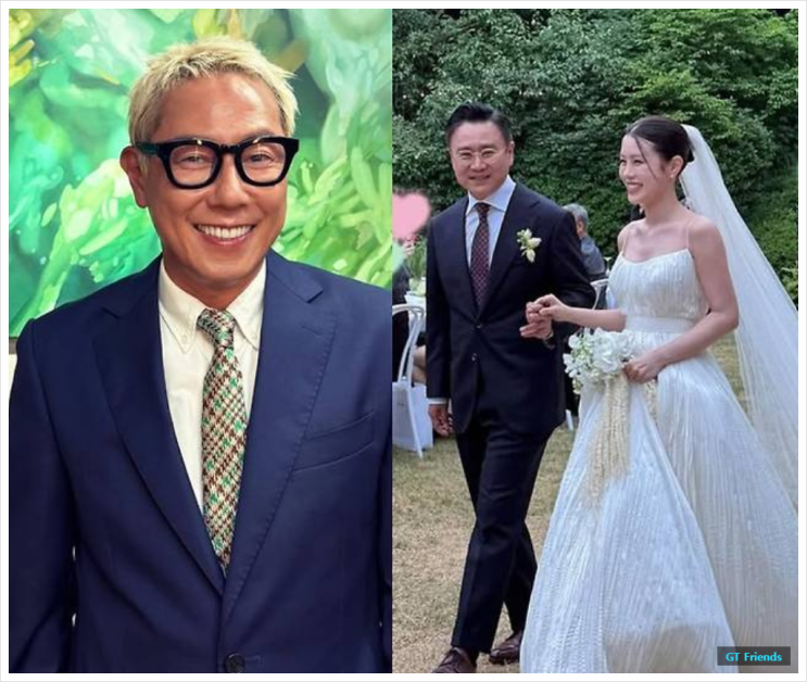금발+구릿빛 파격 변신! <b>이광기 딸 결혼식</b>서 뭉클한 순간 포착