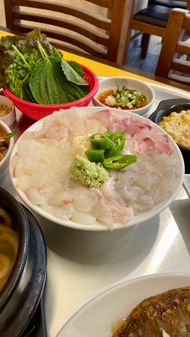 산지직송 제철막회 막썰어 한상차림 불당동 남도어시장 / 천안식후감