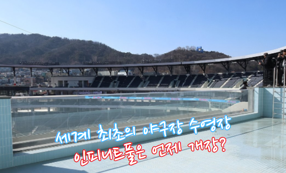 이번 여름엔 세계 최초 '<b>야구장</b> 수영장', <b>한화</b> 인피니트풀... 