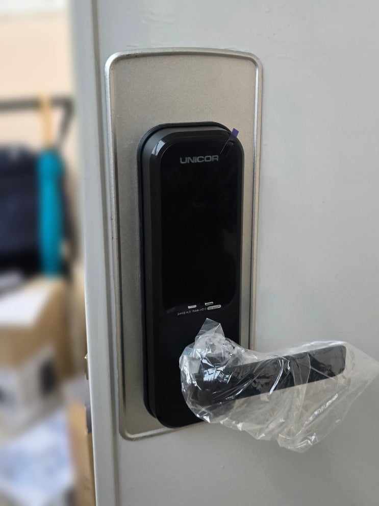  노원구 월계동 청백아파트 유니코 도어락 TM-3200N 교체 설치
