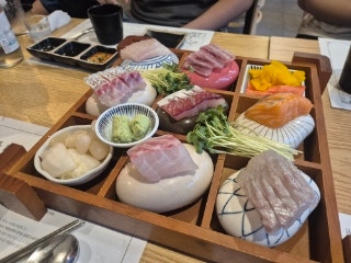  망포 숙성회 무한 리필 오마카세 코스요리 전문점 삼도 숙성회
