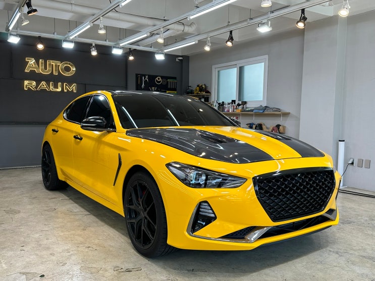  제주도 제네시스 G70 전체랩핑 전문은 어디?