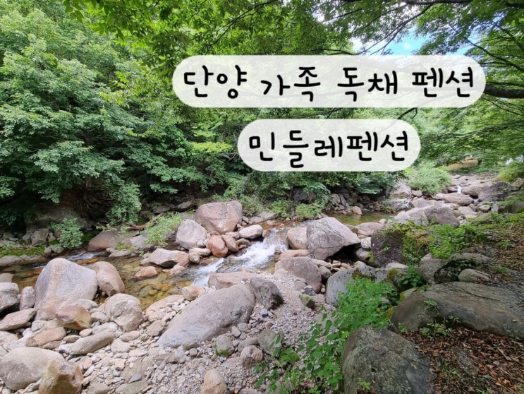  [충청북도 단양] 단양가족독채펜션 단양단체여행 계곡 숙소 민들레펜션