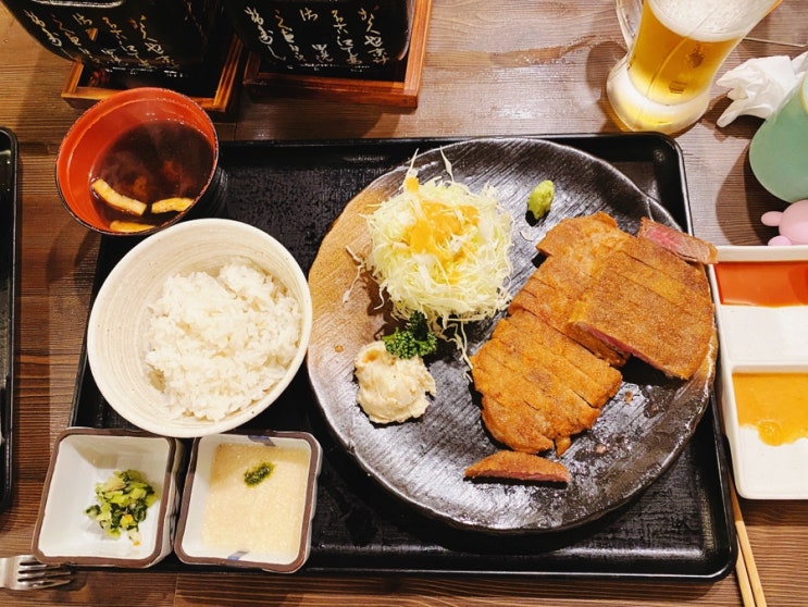  [오사카] 규카츠 맛집 모토무라 후기 미니화로에 마소스 까지 2호점후기