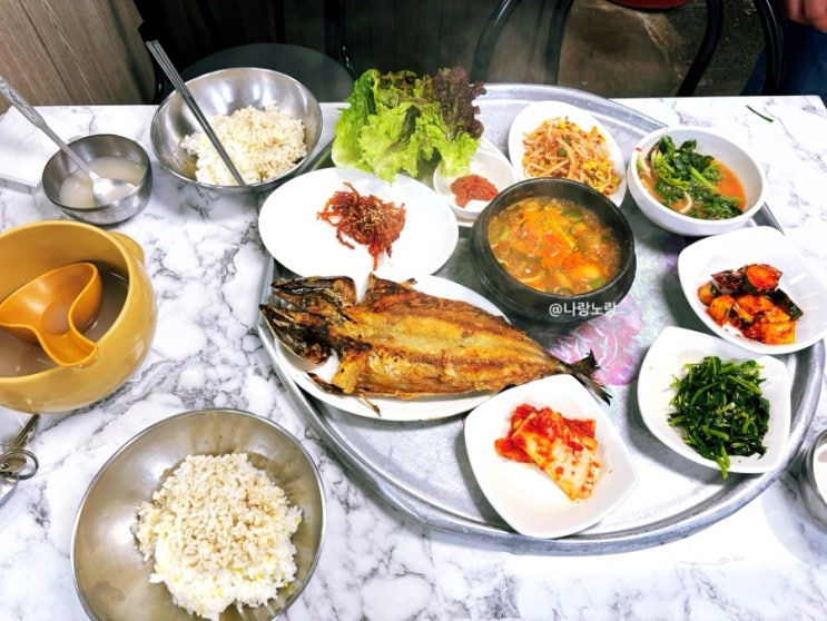포항 죽도시장 맛집 대화식당 보리밥정식 김밥 포장 아침 웨이팅