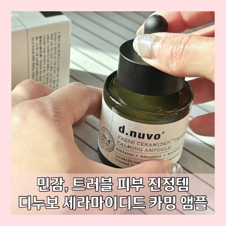 민감 트러블 피부 추천 템! 디누보 프레쉬 세라마이디드 트러블 카밍 앰플 솔직 리뷰