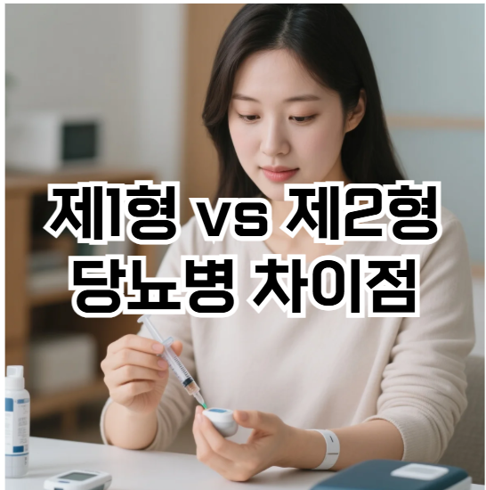 제1형 vs 제2형 당뇨병 차이점
