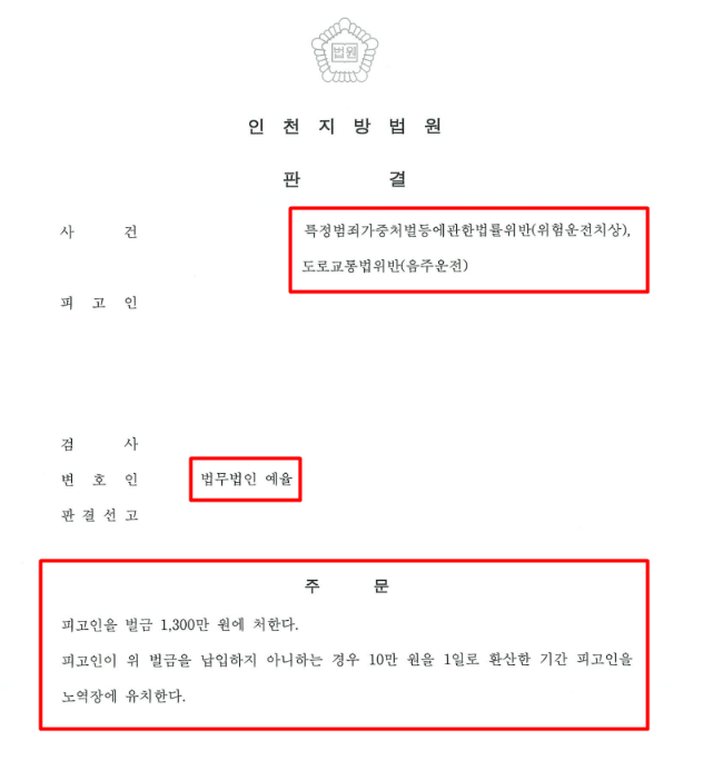 인천 숙취음주운전 기소유예 가능할까