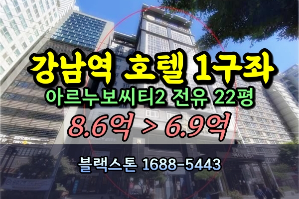  강남 아르누보씨티 호텔 1객실 경매 40평대 [2024타경118154]