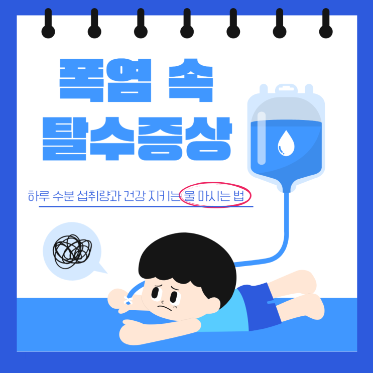  폭염 속 탈수 방심하면 위험! 하루 수분 섭취량과 건강 지키는 물 마시는 법
