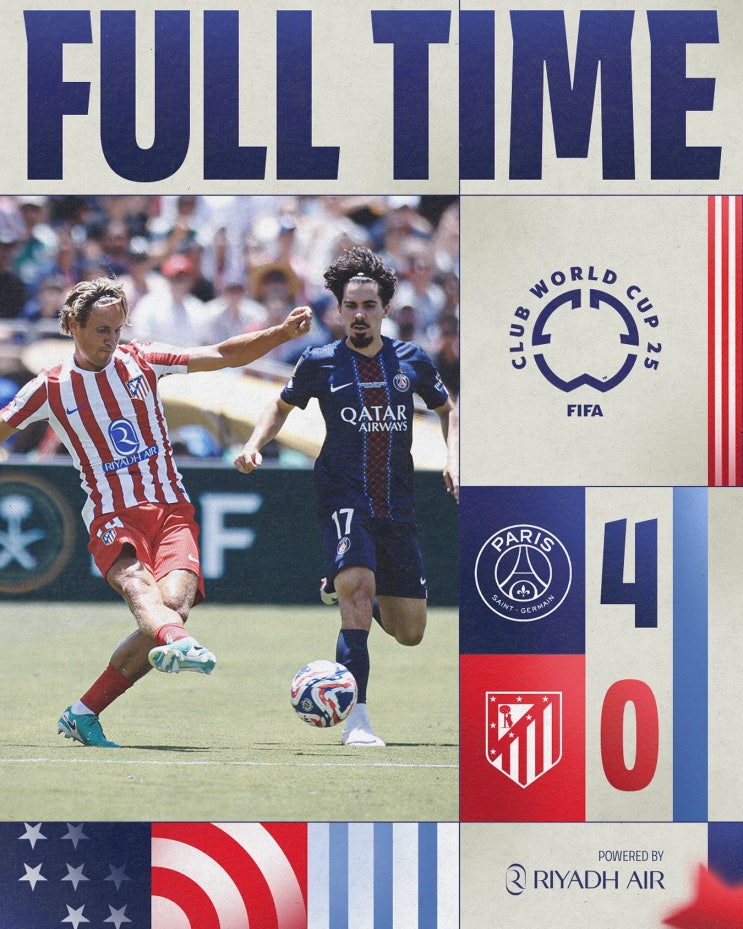 [알레띠] vs PSG, <b>클럽월드컵</b> 조별리그 1차전, <b>이강인</b>의 PK <b>득점</b>... 