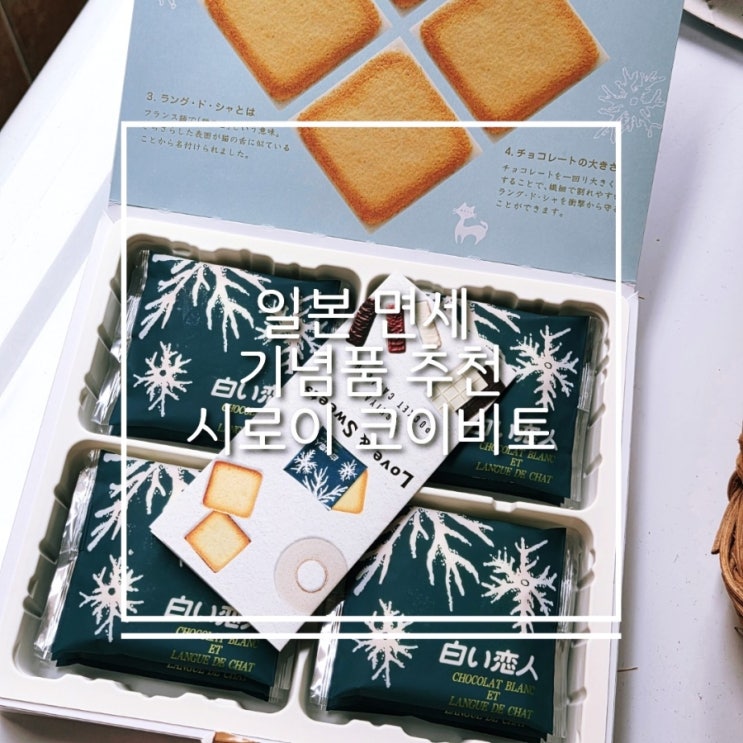  일본 오사카  여행 선물 추천 시로이 코이비토 유통기한