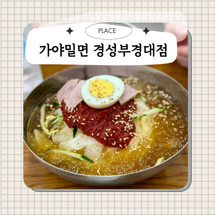  부산밀면맛집 가야밀면 경성부경대점 내돈내산 후기