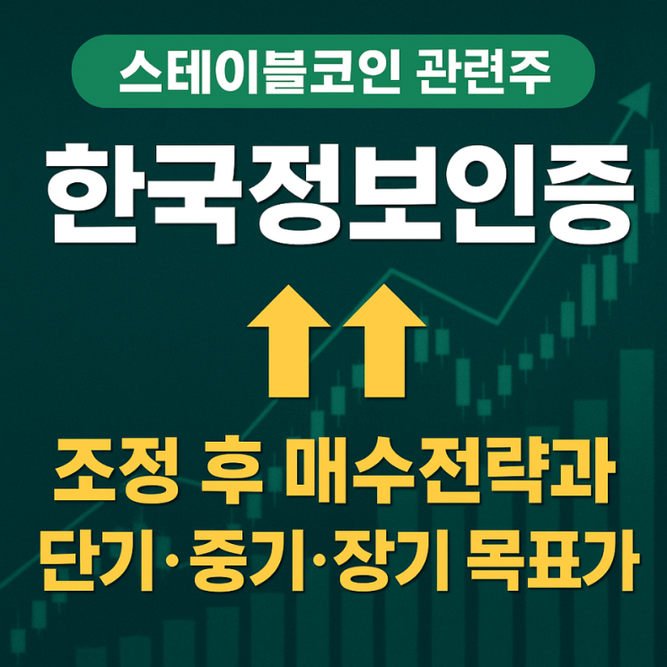 스테이블코인 정책 수혜주, 한국정보인증 분석!