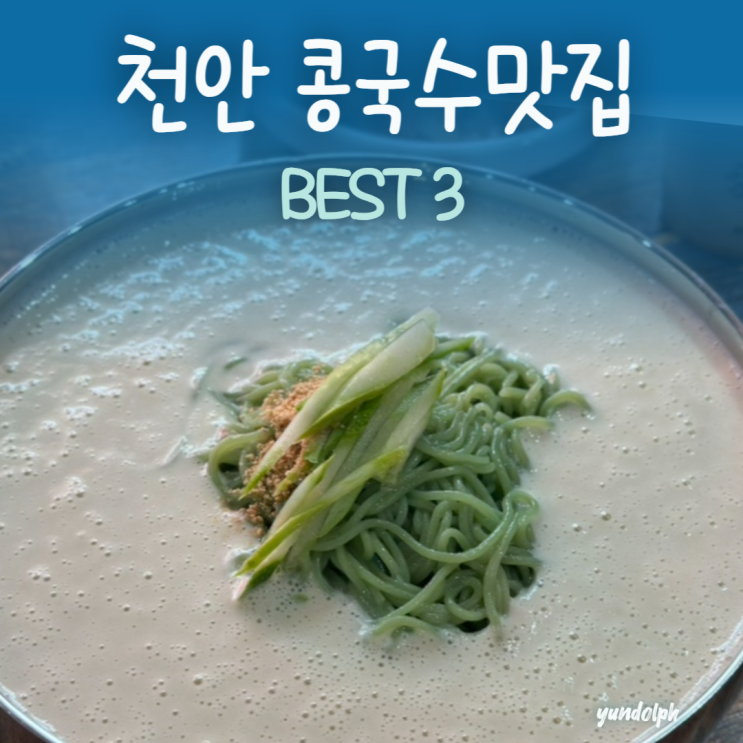 천안 콩국수 맛집 3곳 추천