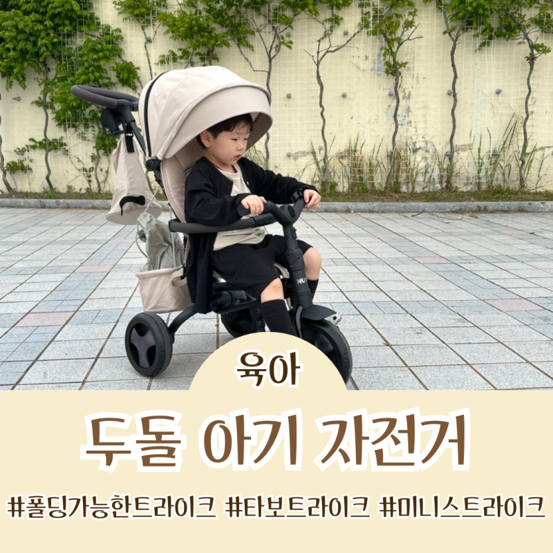 두돌 아기 자전거 폴딩 가능한 타보 트라이크 미니스트라이크