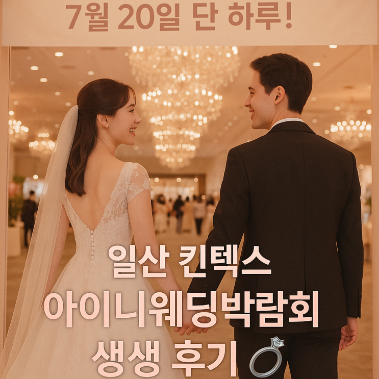 일산 킨텍스 웨딩박람회 후기 / 7월 일정 사전신청 및 아이니웨딩행사 정보