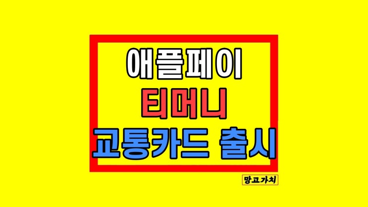 애플페이 티머니 교통카드 출시 도입 임박?! 애플페이 티머니 교통카드 출시 도입 임박?!