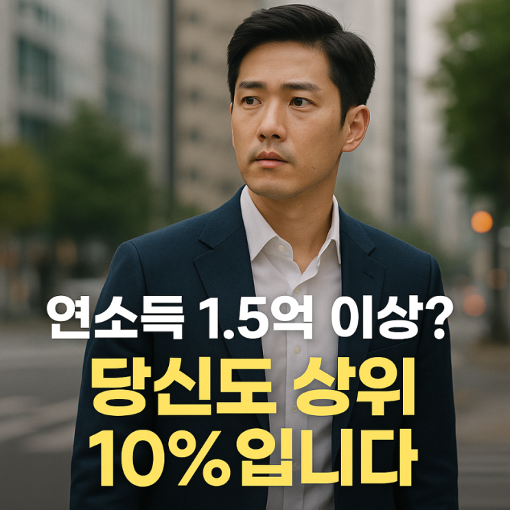 연소득 1.5억 이상? 당신도 상위 10%입니다 연소득 1.5억 이상? 당신도 상위 10%입니다