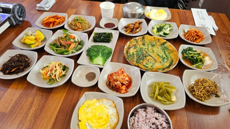  울산 태화동 맛집 국가정원 밥집 밀양시골밥상 가자미찌개