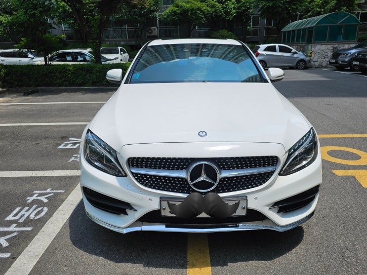  W205 안개등 그릴 변경하기 (AMG범퍼, 그릴)