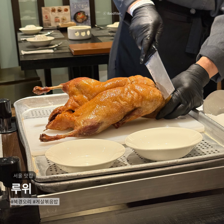  강남 고급 중식당 맛집 루위 | 연예인 단골 매장인 북경오리 게살볶음밥 후기