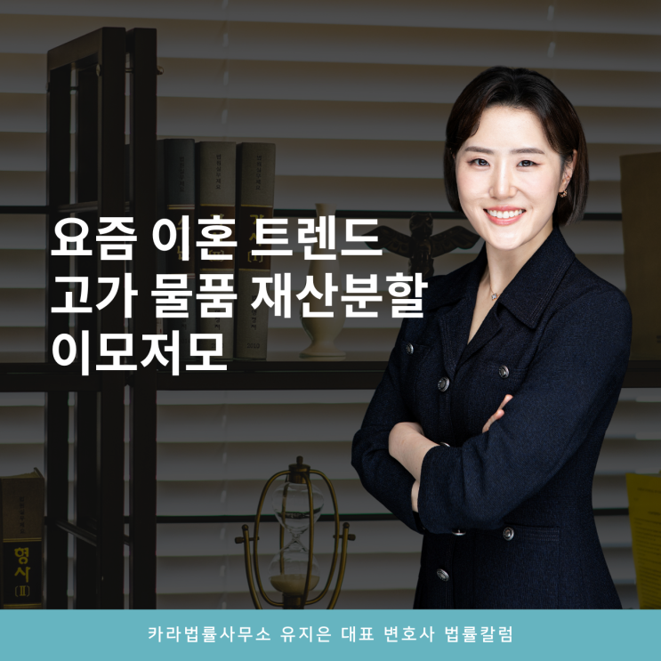  요즘 이혼 트렌드 고가 물품 재산분할 이모저모