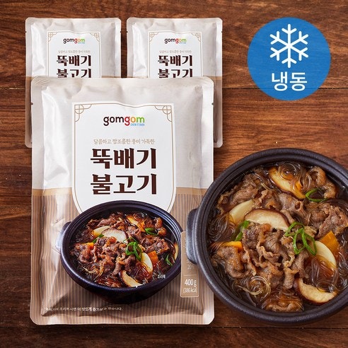  곰곰 뚝배기 불고기 (냉동) 400g –1인 가구·자취생 간편식 혼밥·저녁메뉴 추천 전자레인지·에어프라이어로 간단한 냉동포장 밀키트 저녁 완성