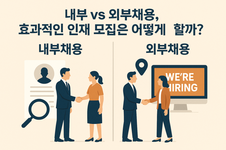  (HRM) 내부 vs 외부채용, 효과적인 인재 모집은 어떻게 할까?