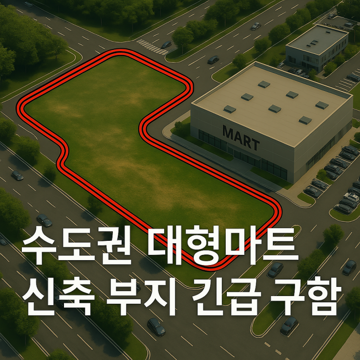   수도권 대형마트 신축 부지 긴급 모집 