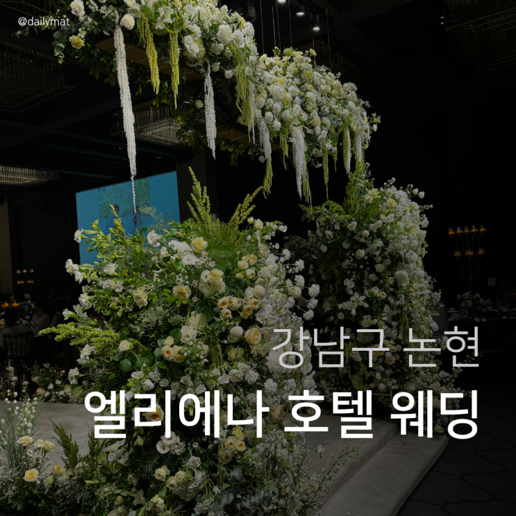  엘리에나 호텔 웨딩 하객 후기 (식사 & 주차 후기)