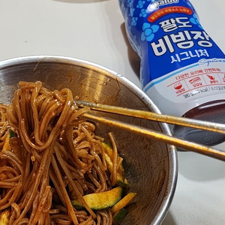 [팔도비빔장시그니처] 불없이요리하기 | 만능비빔 소스 팔도비빔장 활용 레시피 | 비빔국수간단레시피 | 자취요리 | 간단요리 | 비빔막국수 간단레시피