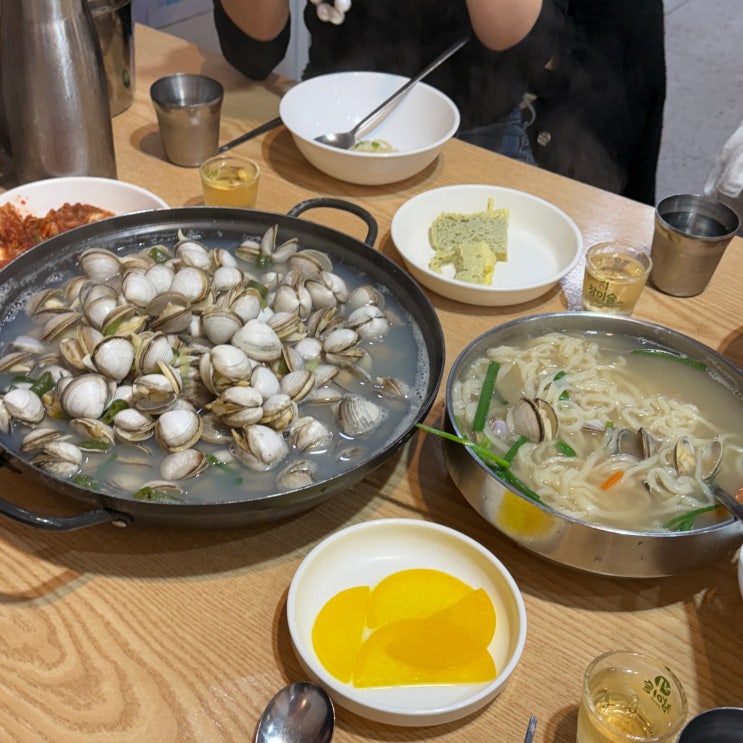 대전 맛집 온천칼국수, 물총칼국수 주차 평일 웨이팅