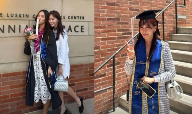  배우 김정은, 딸의 UCLA 졸업 소식 공개…경제학 전공에 숨겨진 뒷이야기는?