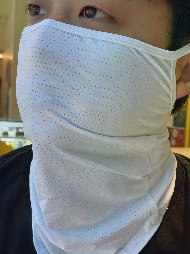 캐디샵 자외선 차단 마스크, 여름 등산 필수템 – 추천테니스자외선차단마스크