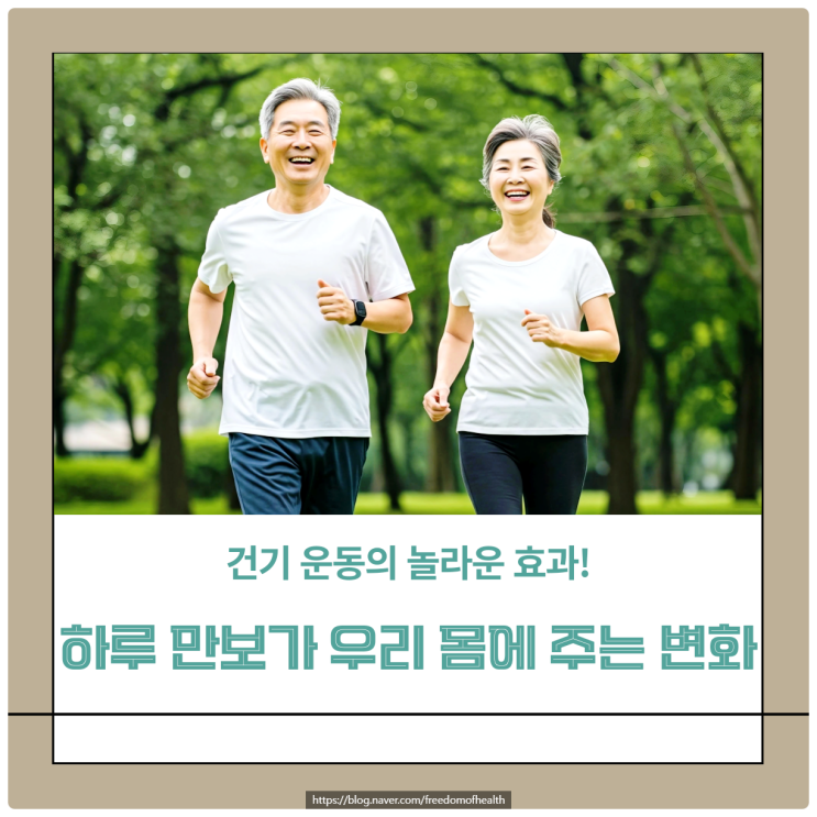  걷기 운동의 놀라운 효과! 하루 만보가 우리 몸에 주는 변화