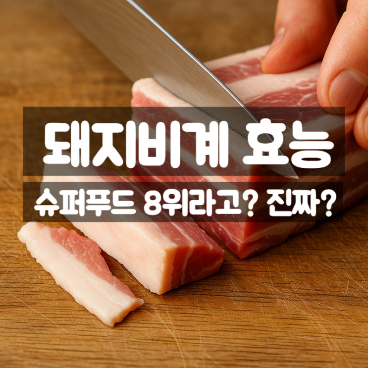  돼지비계 효능 성분 부작용 – 슈퍼푸드 8위 등극 이유는?