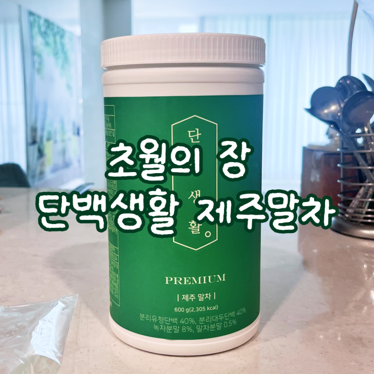  분리유청 녹차 단백질쉐이크 추천 초월의 장 단백생활 제주말차