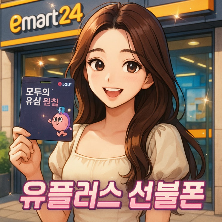  유플러스 선불폰 유심 당일개통 꿀팁