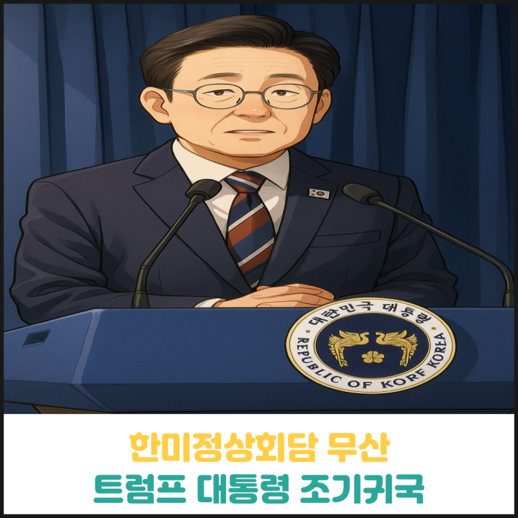 한미정상회담 무산, 트럼프 대통령 조기귀국 한미정상회담 무산, 트럼프 대통령 조기귀국