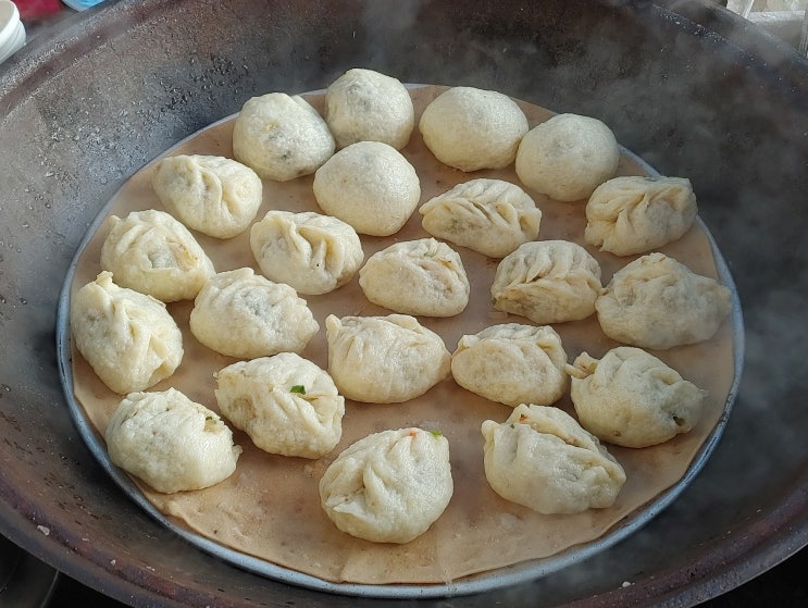 [대구] 서문시장 칼국수 골목 7번국수【칼제비 부추전 배추전 옛날 찐빵 만두】