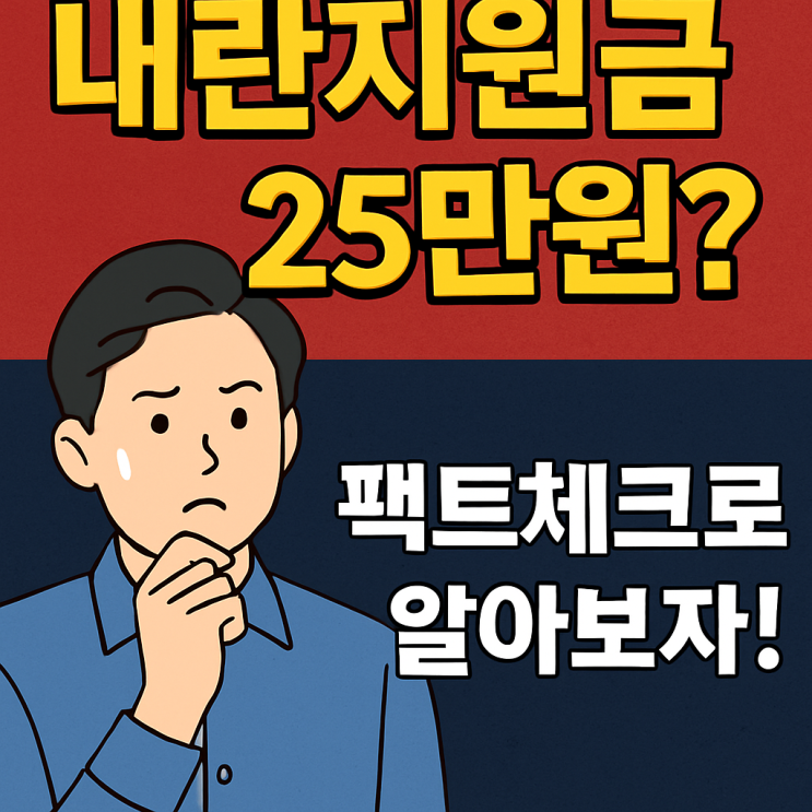   2025년 지원금이 ‘내란지원금’이라고?
