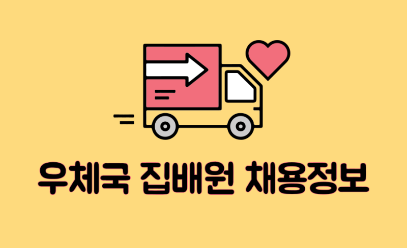 우체국 집배원 채용정보, 근무조건, 급여, 우대사항