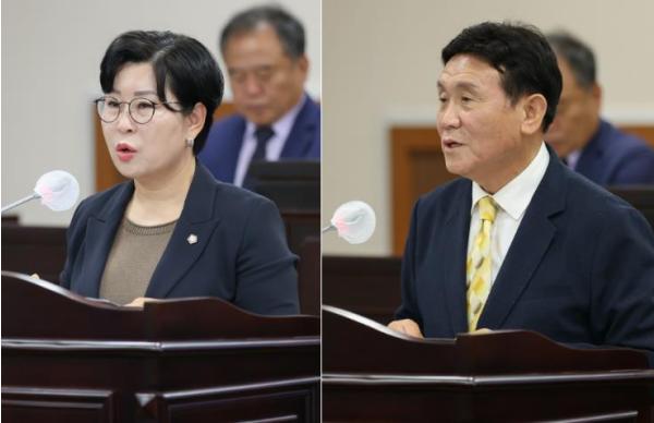 인천 동구의회 의정자유 발언, 동구 녹지 관리·숭인지하차도 사업 문제 개선 요구